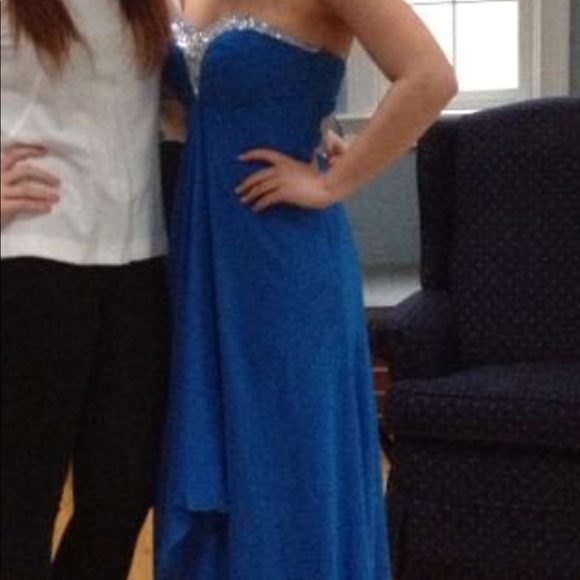 Favianna blue prom dress - Picture 3 of 8